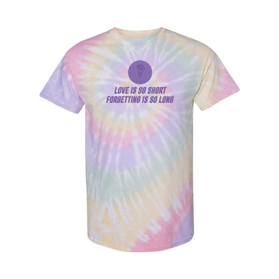 Love Is Short Quote Tie-Dye Spiral Women -Smartprints Designs, Female XX-Large