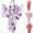 Purple, variant on Dress for Girls 5t, Japanese Kimono Robe Dress for Girls Floral Print Long Sleeve Elegant Bathrobe with Obi Belt Casual Loungewear Party
