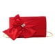 thumbnail image 2 of Bolso de mano con lazo para mujer, bolso de noche ligero y elegante, para graduación y cumpleaños Rojo, 2 of 9