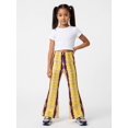 thumbnail image 5 of Girls Flared Printed Pants, Wide Leg Bell Bottom Trousers, Slim Fit Casual Pants for Kids Girls, Ages 4-13, Spring Summer Autumn, 5 of 6