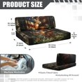thumbnail image 7 of Uorisanigo RV Dinette Cushion Covers - Stretchable Camper Cushion Covers Booth Seats with 1 Backrest & 1 Bench Cover - Universal Fit & Machine Washable(Camo American Flag Deer Hunter), 7 of 7