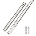 thumbnail image 1 of 10 pares de guías deslizantes para cajones con rodamiento de bolas de montaje lateral de extensión completa de 20 pulgadas, 1 of 5