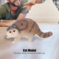 thumbnail image 4 of Cat Model, Comfortable Hand Feeling Wear Resistant Desktop Cat Model Superior Performance  For Office For Home Gray, 4 of 8