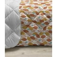 thumbnail image 3 of Floral Down Alternative Comforter, Simple Interpretation of Tulips in Rhombus, Microfiber Quilt for All Season, 5 Sizes, Yellow Dark Turquoise, by Ambesonne, 3 of 3