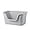 Grey, variant on Extra Large Litter Box with High Sides 25.27" Lx17.83 Wx13.11 H,Anti-Splashing,Tool-Free Assembly,Multi Kitty Cat Litter Box,Jumbo (Grey)