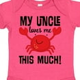 thumbnail image 4 of Inktastic Uncle Loves Me Childs Crab Boys or Girls Baby Bodysuit, 4 of 5