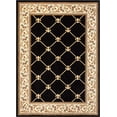 thumbnail image 2 of Infinity Home 36234 Tapis Fleur de Lis Timeless 3 Pi 11 Po x 5 Pi 3 Po - Noir, 2 of 5