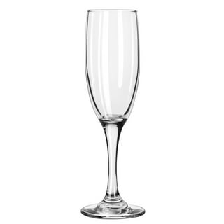 Libbey Paneled Champagne Flute Glasses, 7.5-ounce, Set of 4 