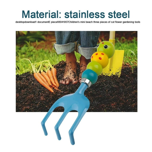 Herramientas manuales de jardinería multifuncionales, de material acero inoxidable, antideslizante, de arena de playa para plántulas, plantas de Rastrillo shamjiam pala de plantación en maceta