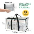 thumbnail image 2 of Bolsas de almacenamiento BALEINE Oversized Moving, 24 galones, paquete de 4 unidades, transparentes, 2 of 8