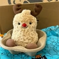 thumbnail image 1 of Jellycat Muñeca De Peluche De Comida De Juguete Relleno De Reno De Cacahuete, Juguetes De Peluche Suaves De 16 cm, 1 of 4