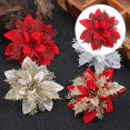 thumbnail image 3 of Flor artificial Kusrkot adorno de belleza rojo Brillo Floral, 3 of 6