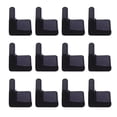 thumbnail image 2 of 30pcs L Shaped Rubber Angle Iron Caps Furniture Angle Pads Bed Steel Frame Cover, 2 of 5