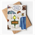 thumbnail image 1 of Cartes de Vœux Parapluie France Vie Vous Tes Invités Invitations, 1 of 3