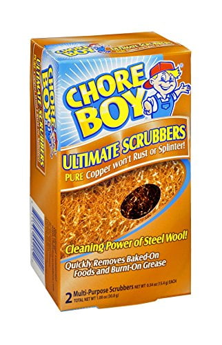 24 scrubbers Chore Boy Golden Fleece Scouring Cloths 12 Boxes of 2 NEW 