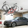 thumbnail image 4 of Overhead Bike Rack for Garage, Ceiling-Mounted Bicycle Storage Hooks for 2 Bikes (Horizontal) or 4 Bikes (Vertical), Adjustable Bicycle Hooks for Mountain, Road Bike, 4 of 8