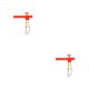 thumbnail image 4 of Eigraketly Paquete de 10 anzuelos de balance de pescado anzuelos de liberación anti-bobinado divisor de gancho accesorios de pesca de gran tamaño regalos Rojo/L 2piezas Eigraketly CBP361717, 4 of 6