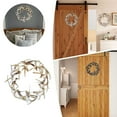 thumbnail image 2 of Imitation Deer Flower Wreath for Front Door Wall Hanging Christmas Farmhouse Decoration, 2 of 9
