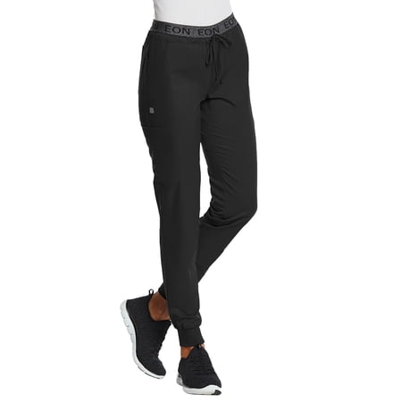 EON Sport - Sporty Full Elastic Logo Waistband Jogger Scrub Pant [XS - 3XL]