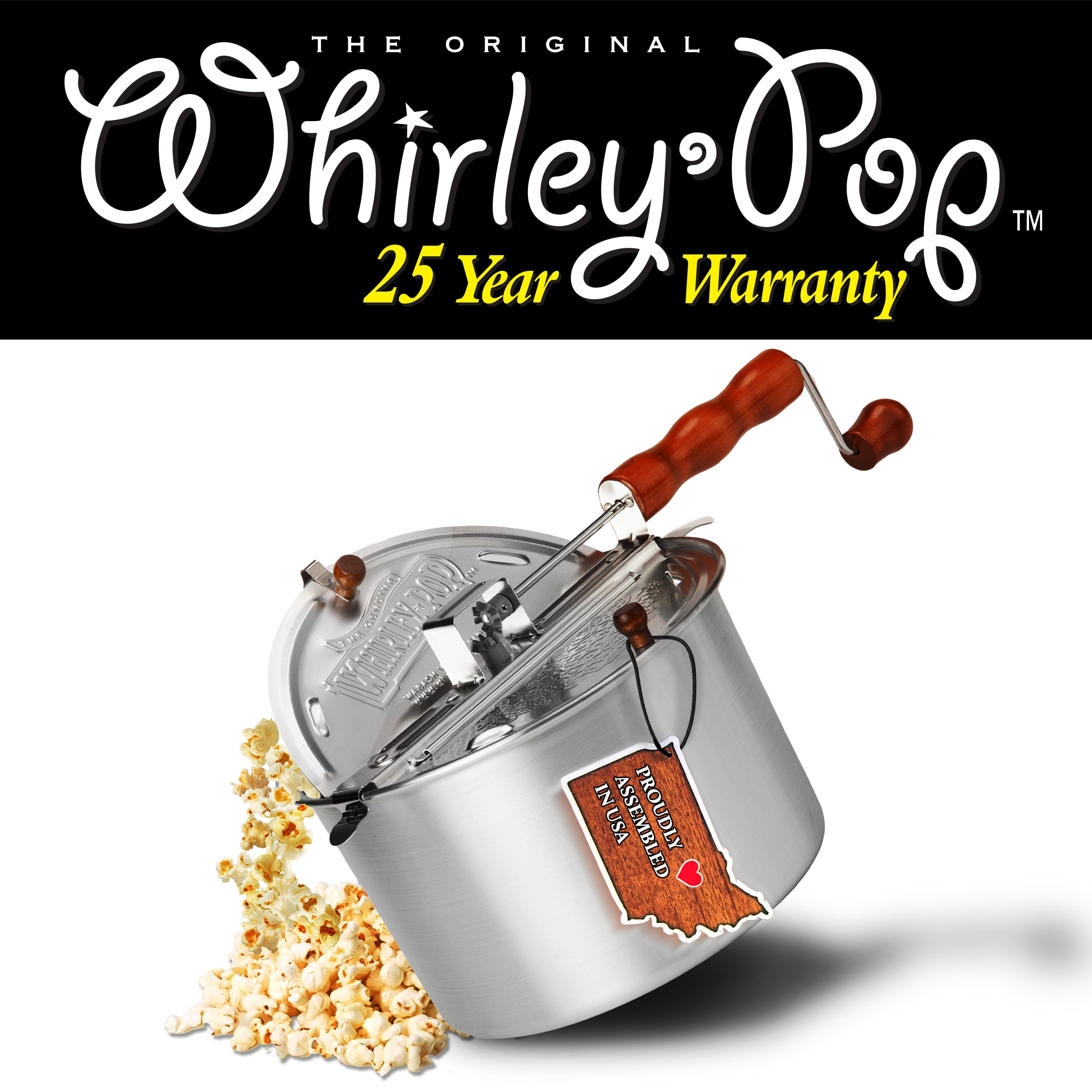 Wabash Valley Farms 24101 Whirley-Pop & Movie Theater Style Popcorn Gift Set - Thumbnail 2