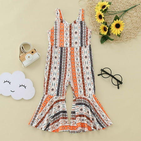 

kpoplk Baby Bubble Romper Toddler Infant Children Halter Jumpsuit Girls Wearing Pink Flowers Vintage Prints For Babys Clothes(C)