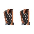 thumbnail image 2 of Sonducket Chaleco de mujer sin mangas Casual Sexy suelto pulóver Tanktop vacaciones boda fiesta verano Top ropa elegante tipo 9 3XL tipo 9 3XL 2piezas, 2 of 6