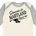 thumbnail image 4 of Inktastic Someone in Maryland Loves Me Boys or Girls Long Sleeve Baby Bodysuit, 4 of 5