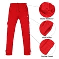 thumbnail image 4 of Men's Activewear 2 Piece Set Full Zip Up Jogging Suits And Winter Athletic Hooded Tracksuit Sets For Men(Red,5XL), 4 of 5