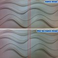 thumbnail image 6 of Wall Dimension Easy Peel And Stick, Durable Plastic 3D Wall Panel - GAPLESS WAVE Design. 12 Panels. 32 SF. Matte White, 6 of 6