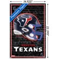 thumbnail image 3 of NFL Houston Texans - Neon Helmet 23 Wall Poster with Push Pins, 14.725" x 22.375", 3 of 4