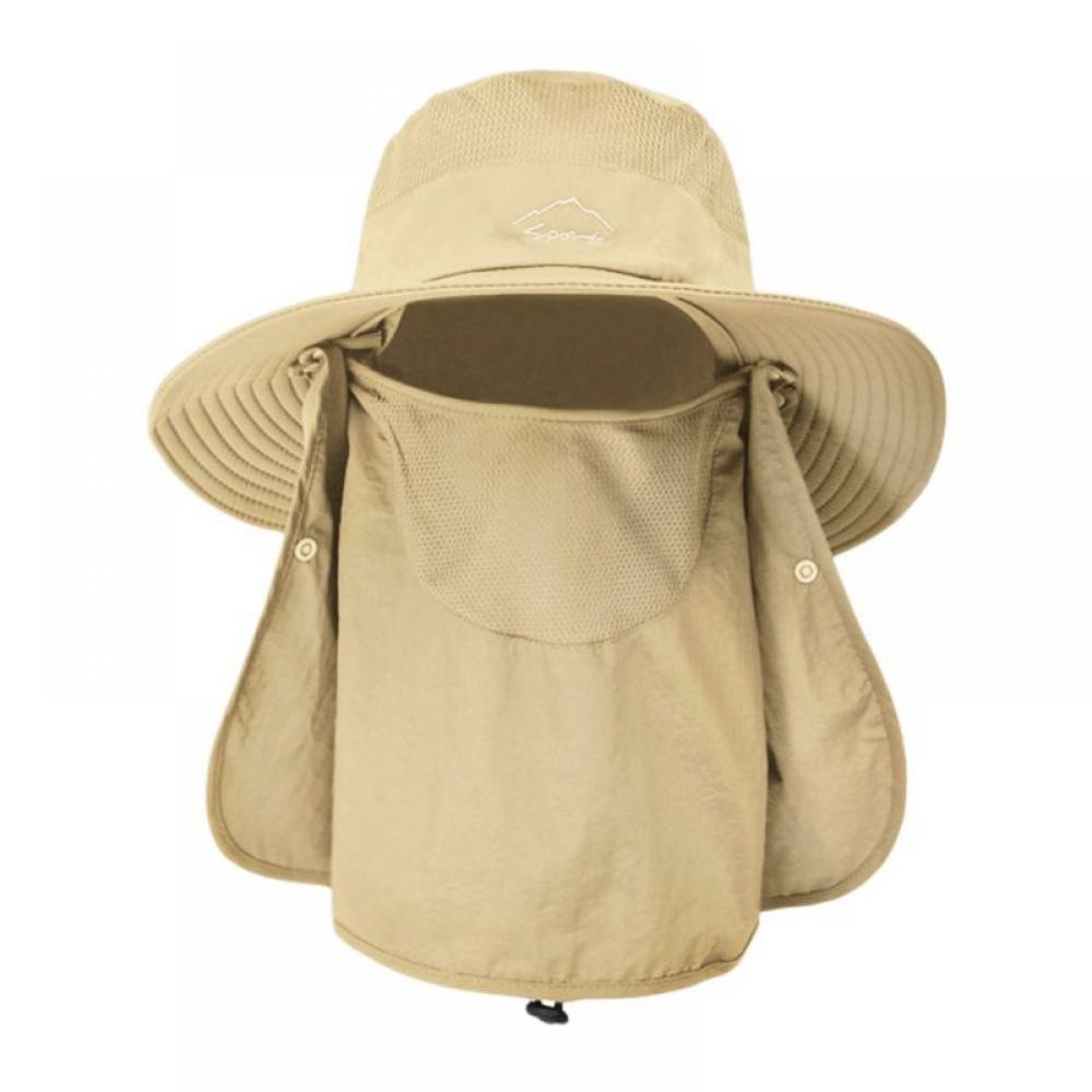 Fishing Hat Boonie with Face Neck Flap Cover Wide Brim Sun Protection