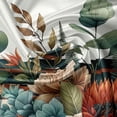 thumbnail image 7 of Ambesonne Farmhouse Valance & Curtain 3 Pcs Set, Tender Floral Huddle Art, 55"x24", Redwood Laurel Green Tan, 7 of 7