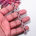 thumbnail image 3 of Pink Rubellite Tourmaline, CZ 925 Sterling Silver Adjustable Tennis Bracelet 7-8" B516, Tourmaline Bracelet, Pink Bracelet, Oval Bracelet, 3 of 6