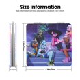 thumbnail image 3 of Qekee Monster High Print Compact Makeup Mirror Folding Mini Pocket Mirror Portable Hand Mirror Double-Sided 2 x 1x Magnification for Woman Girls-Square, 3 of 9