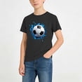 thumbnail image 2 of BXJX Boys Summer T-Shirts, Sport Casual Short Sleeves Crew Neck Kids Graphic Tees Black Size 10-12 T, 2 of 8