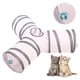 thumbnail image 1 of Túnel de gato de 3 vías en forma de Y Túnel de gato 30cm Plegable Pet Play Túnel para gatos Gris Blanco-Aespa,11 Afortunado Sencillez, 1 of 4