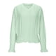 thumbnail image 3 of Ailaofu Womens Tops V Dressy Casual Neck Long Sleeve Shirts Buttons Business Casual Tops, 3 of 6