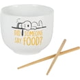 thumbnail image 4 of Peanuts Snoopy 6" Foodie Ramen Stoneware Noodle Bowl W/Chopsticks, 4 of 5