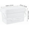 thumbnail image 2 of ABCISI 0.5 Gallon White Paint Bucket with Lid - Square Design Easy Pouring ABS Material Perfect for Home Storage and Paint Container, 2 of 9
