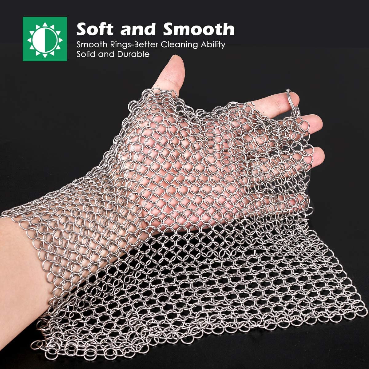 Promotional Offer Konig Stainless Steel Chainmail Scrubber, 10cmx10cm, Retail Babu