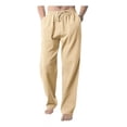 thumbnail image 1 of Pantalones Casuales De Lino De Algodón Sueltos Para Hombre, 1 of 8