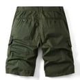 thumbnail image 4 of YEYLANERS Mens Cargo Hiking Shorts Summer Casual Quick Dry Lightweight Stretch Workout Shorts for Men Relaxed fit Breathable Solid Color Athletic Shorts Multi Pockets,Army Green,30, 4 of 4