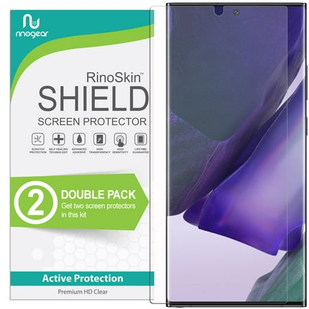 (2-Pack) RinoGear Screen Protector for Samsung Galaxy Note 20 Ultra Case Friendly Note20 Ultra Screen Protector Accessory Full Coverage Clear Film