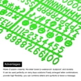 thumbnail image 5 of Felt Board Letters, 680 Characters Green 3/4" Letters Numbers Symbols Changeable Plastic Message Boards 4Pcs, 5 of 6