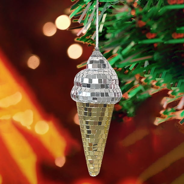 Decoraciones de Halloween, adornos de Halloween, regalos de Halloween, decoraciones para árboles de Navidad, adornos de helado, decoraciones para fiestas, adornos de helado