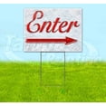 thumbnail image 1 of Enter Right Arrow (18" x 24") Yard Sign, Includes Metal Step Stake, 1 of 6