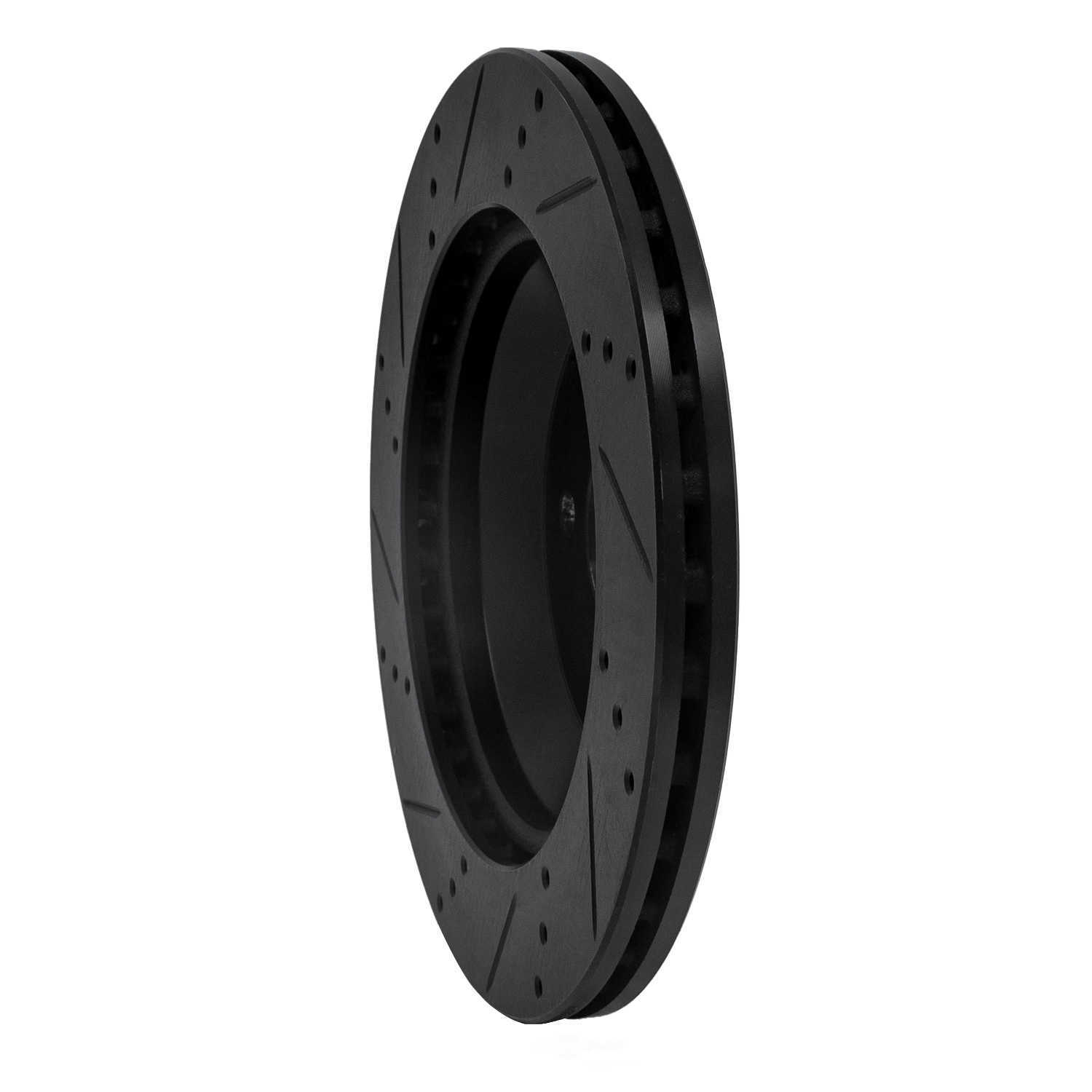 Dynamic Friction Company 633-63165R DFC Brake Rotor - Drilled And Slotted - Black