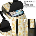 thumbnail image 4 of Pizza Pattern Sling Backpack, Funny Foodie Crossbody Daypack with Pepperoni and Cheese Design for Pizza Lover Gifts, 4 of 6