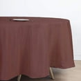thumbnail image 4 of BalsaCircle 108" Round Polyester Tablecloth Wedding Table Linens Chocolate Brown, 4 of 7