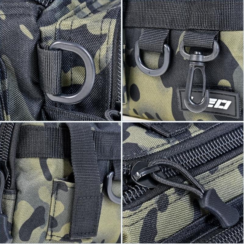 CEORPER Fishing Tackle Bag Waterproof Crossbody Fishing Gear Bag with Waist Belt